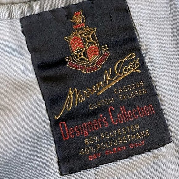 Vintage Warren K Cook John Barrymore Tan Faux Suede Blazer - Picture 3 of 13